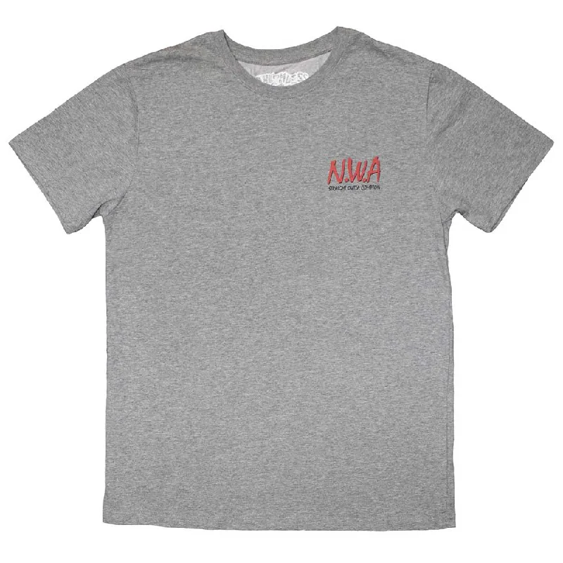 N.W.A | Official Band T-Shirt | Mini Logo Mesh Blend Leather Blend Suede Blend