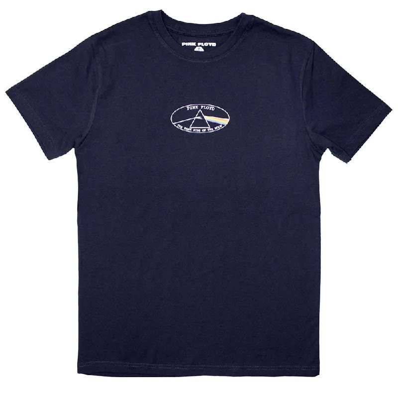 Pink Floyd | Official Band T-Shirt | Mini DSOTM Oval Spandex Blend Rayon Blend Denim Blend