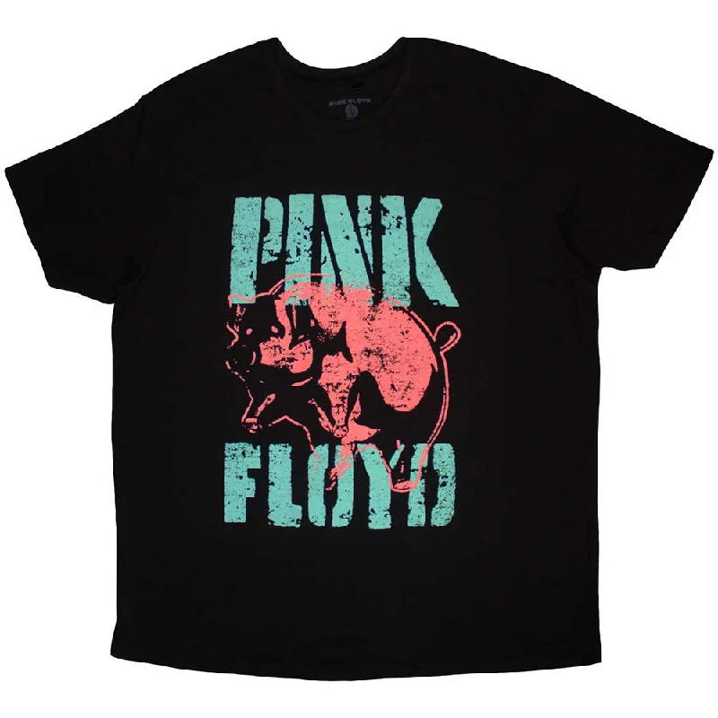 Pink Floyd | Official Band T-Shirt | Big Pig Mesh Blend Leather Blend Suede Blend