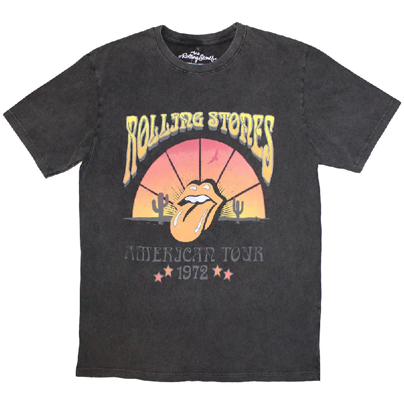 The Rolling Stones | Official Stone Wash Band T-Shirt | Desert '72 Stone Wash Elegant Classic Vintage