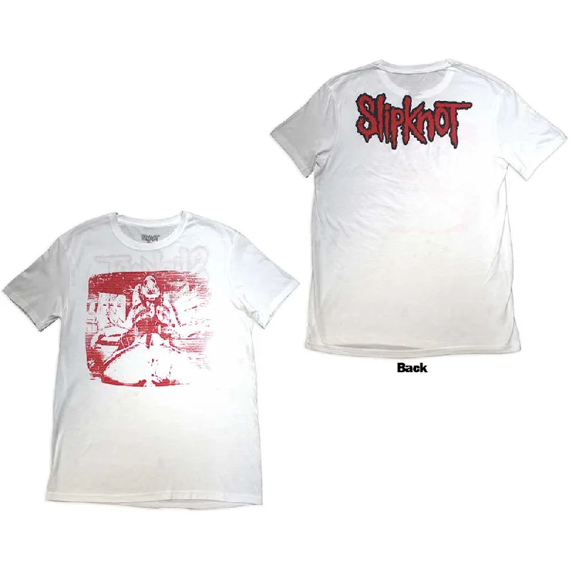 Slipknot | Official Band T-Shirt| Chair Graphic (Back Print) Elasticated Padded Insulated