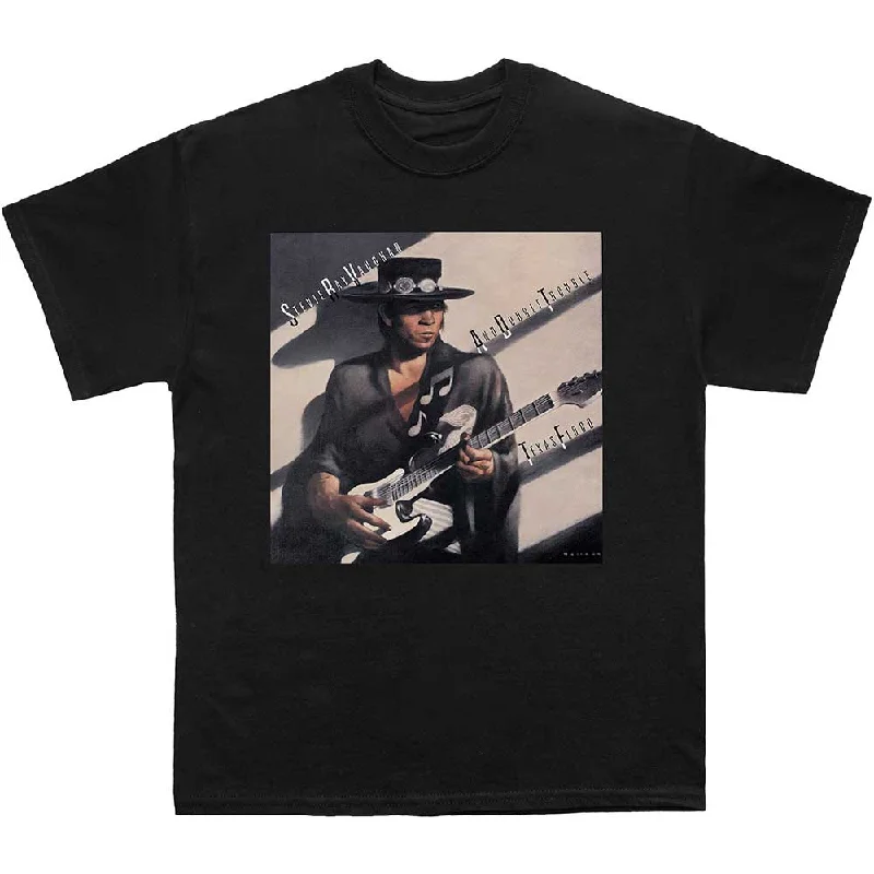 Stevie Ray Vaughan | Official Band T-Shirt | Texas Flood Album Cover Elegant Classic Vintage