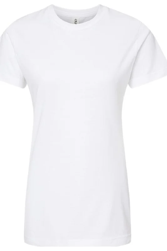 Tultex Women´s Classic Fit Fine Jersey T-Shirt Ribbed T-Shirt High Neck Heavyweight