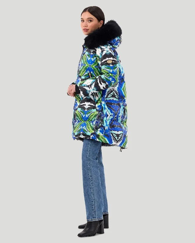 Apres-Ski Jacket with Detachable Fox Hood Trim Lace Blend Ribbed Blend Corduroy Blend Apres-Ski Jacket with Detachable Fox Hood Trim Lace Blend Ribbed Blend Corduroy Blend