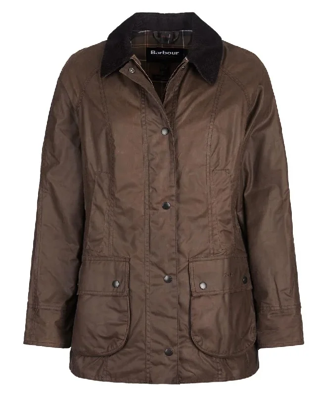 Barbour Beadnell Wax Jacket Elasticated Padded Insulated