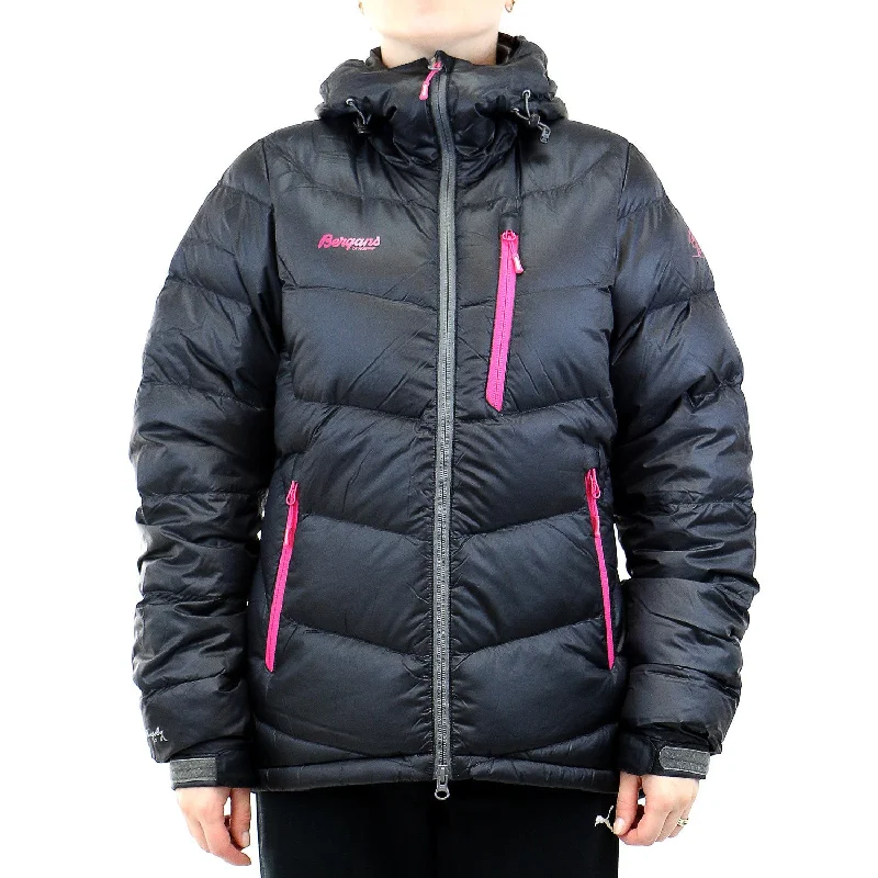 Bergans of Norway Memurutind Down Lady Jacket - Black/Hot Pink - Womens Denim Fabric Leather Fabric Suede Fabric Bergans of Norway Memurutind Down Lady Jacket - Black/Hot Pink - Womens Denim Fabric Leather Fabric Suede Fabric