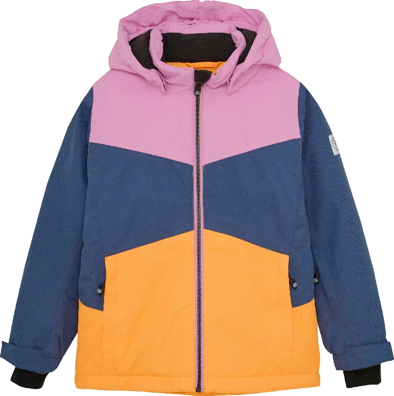 Colorblock Ski Jacket - Kids|-|Manteau de ski à couleurs contrastantes - Enfant Zippered Buttoned Snapped
