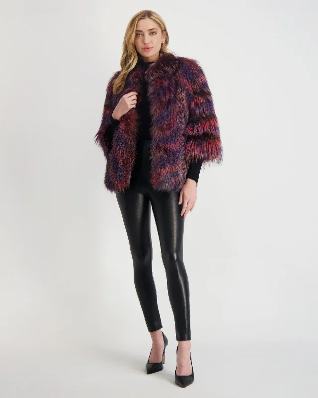 Fox Jacket Spandex Blend Rayon Blend Denim Blend