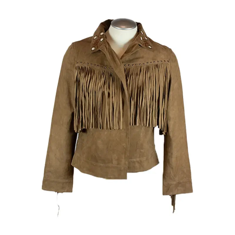 BOL Women's Fringed Jacket Layered Multi-layer Single Layer
