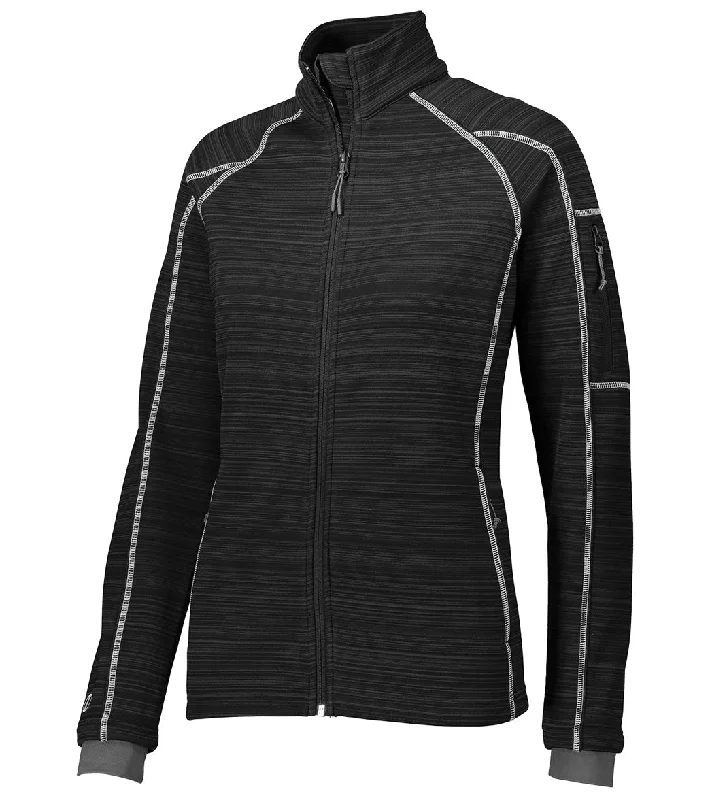Holloway Women's Dry-Excel Bonded Polyester Deviate Jacket Black Collared Crew Neck Turtle Neck Holloway Women's Dry-Excel Bonded Polyester Deviate Jacket Black Collared Crew Neck Turtle Neck