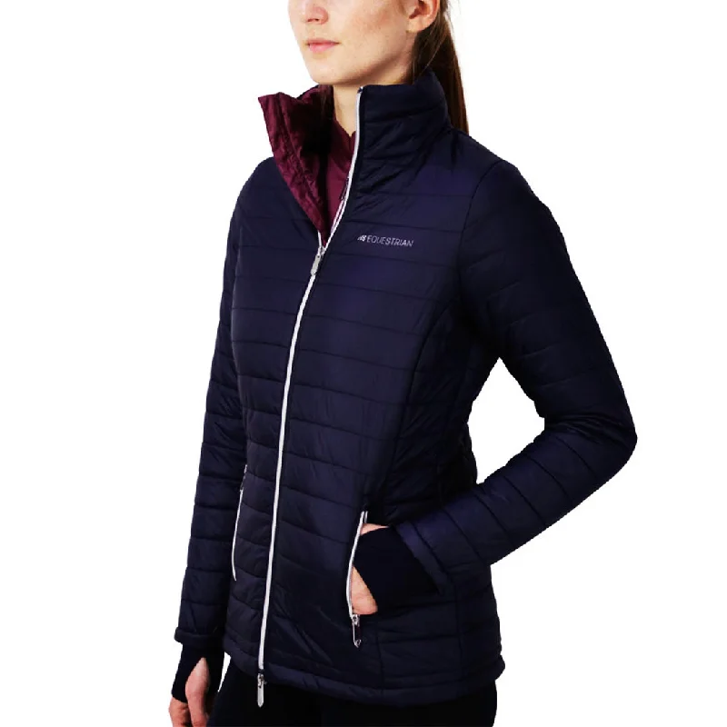 Hy Equestrian Synergy Ladies Padded Jacket Boxy Fit Fitted Loose