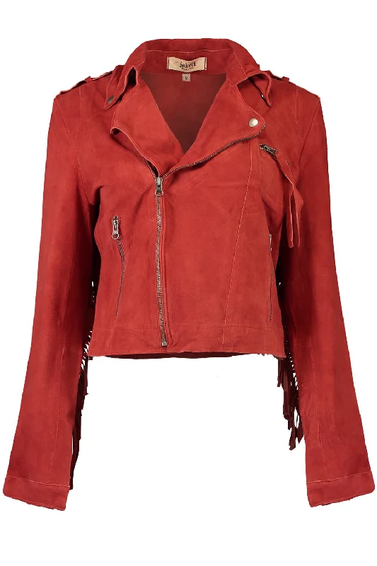 Tina Jacket - Cayenne Silk Blend Satin Velvet