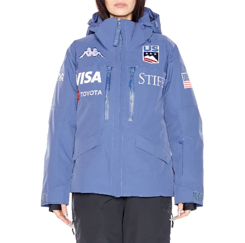 6Cento 604T US Ski Jacket - Blue Fiord Elegant Classic Vintage