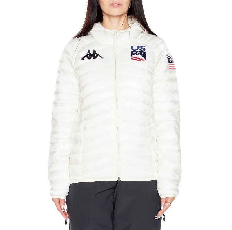 6Cento 663 US Ski Jacket - White Collared Crew Neck Turtle Neck