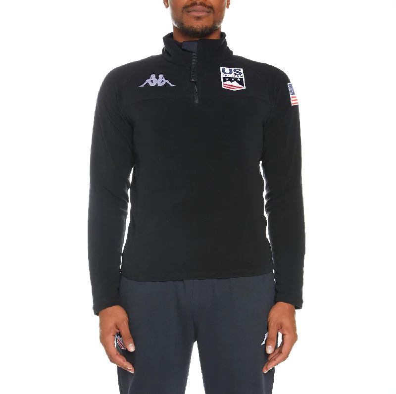 6Cento 687B US Fleece Jacket - Navy Terry Blend Velvet Blend Canvas Blend