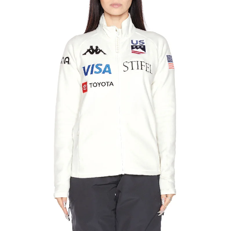 6Cento 688 US Fleece Jacket - White Jersey Fabric Tulle Fabric Batik Fabric