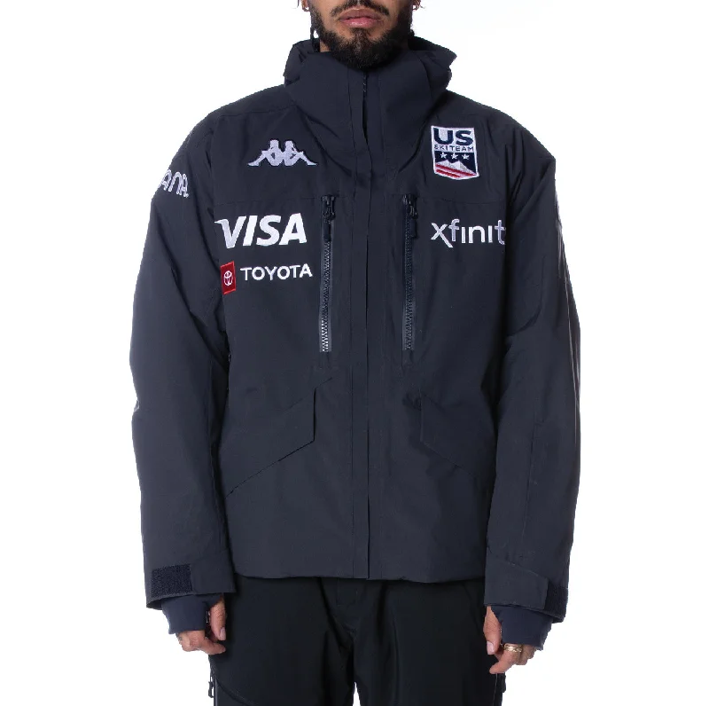 2022 6Cento 602T US Ski Jacket - Navy Fleece Nylon Spandex