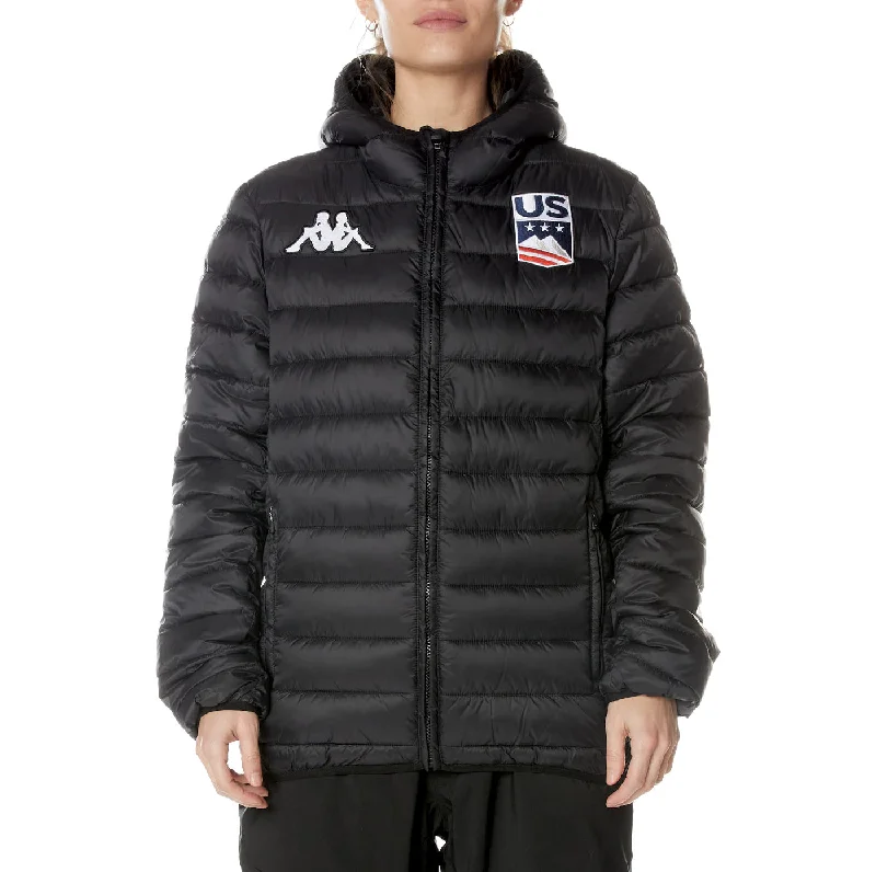 Aeshek US Ski Jacket - Black Welt Pockets Slit Pockets Flap Pockets