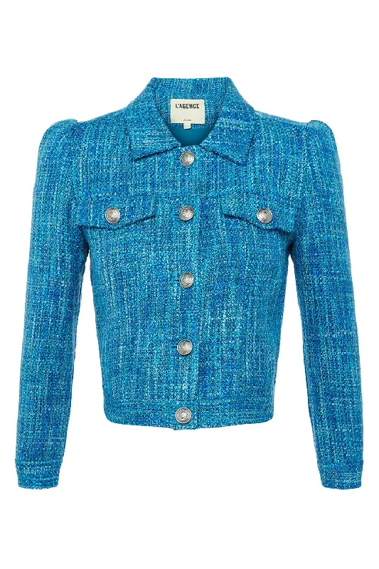 Kasey Jacket Mesh Canvas Denim