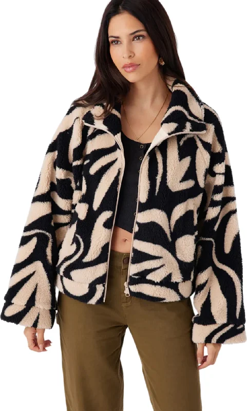 Rori Printed High Pile Jacket - Women's |-|Manteau imprimé à poils longs Rori - Femme Denim Fabric Leather Fabric Suede Fabric Rori Printed High Pile Jacket - Women's |-|Manteau imprimé à poils longs Rori - Femme Denim Fabric Leather Fabric Suede Fabric