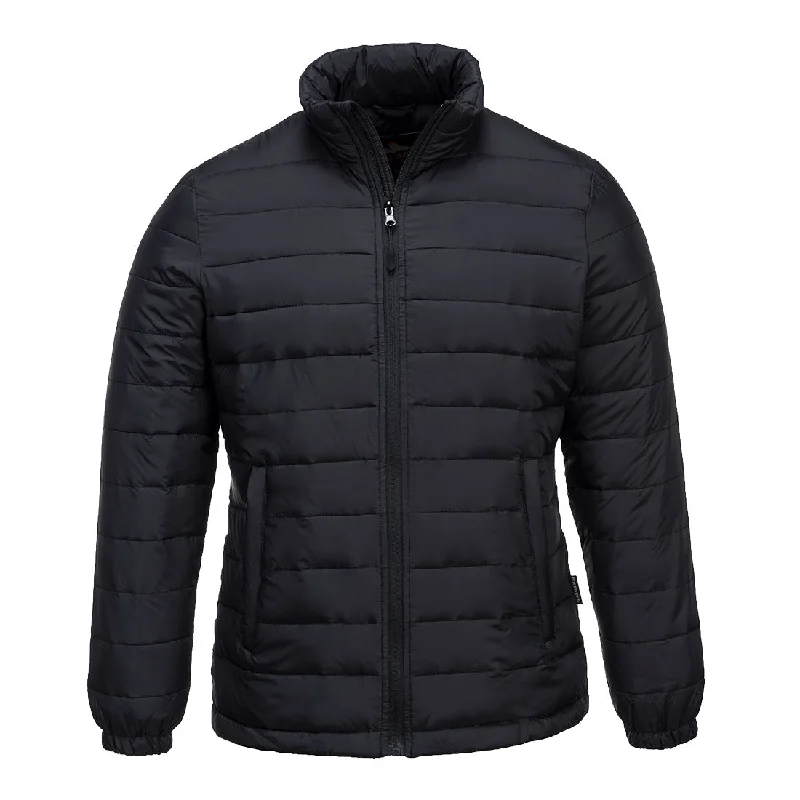 Portwest Aspen Ladies Baffle Jacket Collared Crew Neck Turtle Neck