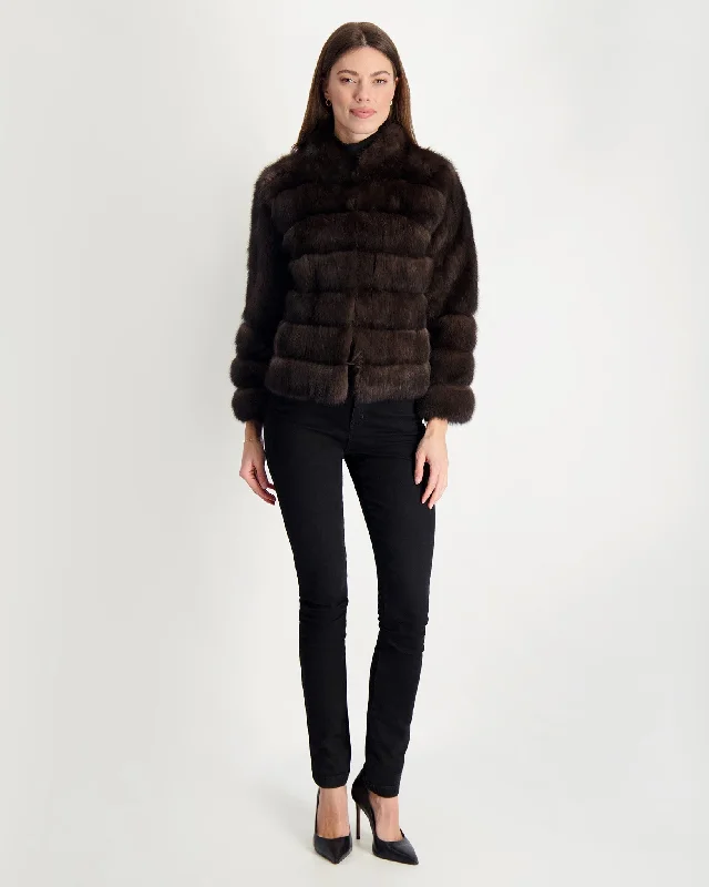 Sable Jacket Oversized T-Shirt Spandex breathable
