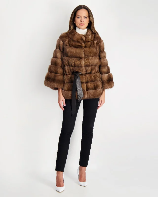 Sable Jacket Fashionable Trendy Casual