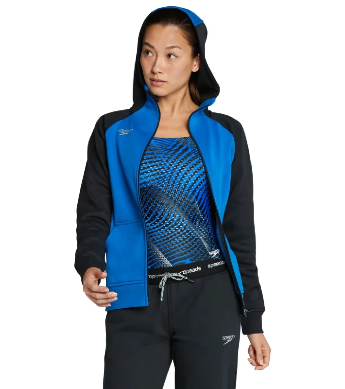 Speedo Women's Team Jacket Speedo Blue Lace Blend Ribbed Blend Corduroy Blend