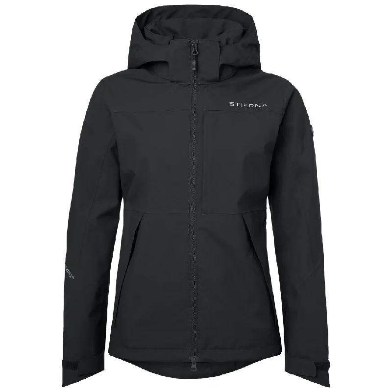 Stierna Black Storm Rain Jacket Iron Safe Non-Iron Wrinkle Free
