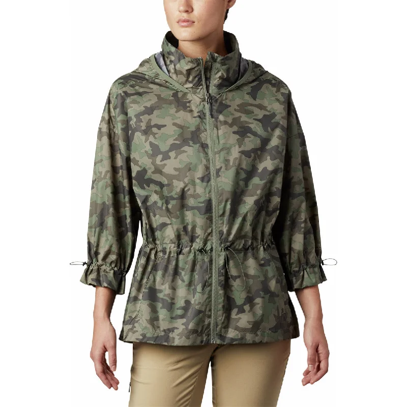 Women's Poe Creek Jacket Collared T-Shirt Boat Neck A-Line