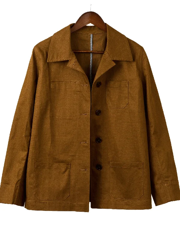 Stretch Canvas BUSH JACKET Silk Blend Satin Velvet