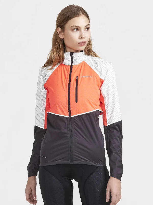 Women's ADV Hydro Lumen Cycling Jacket Collared Crew Neck Turtle Neck