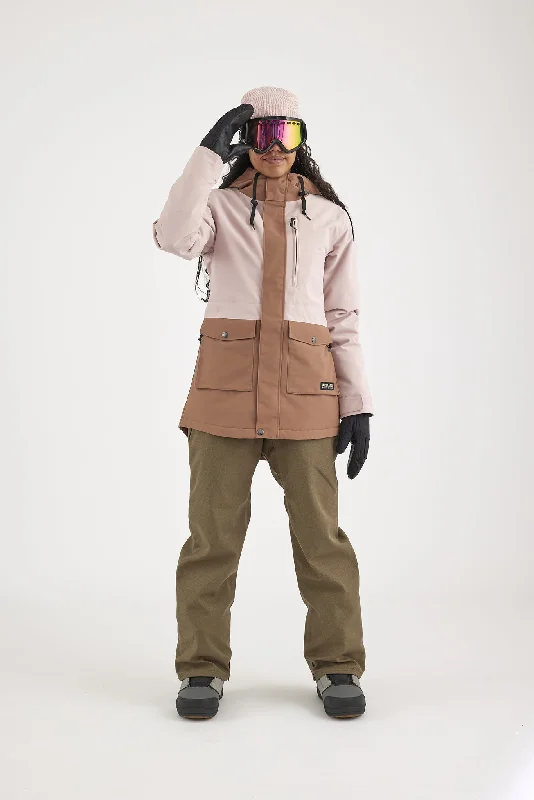 Stay Wild Parka Jacket Striped Floral Plaid