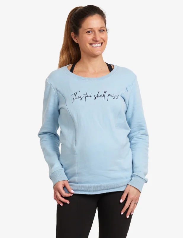 Breastfeeding Jumper Collared Crew Neck Turtle Neck