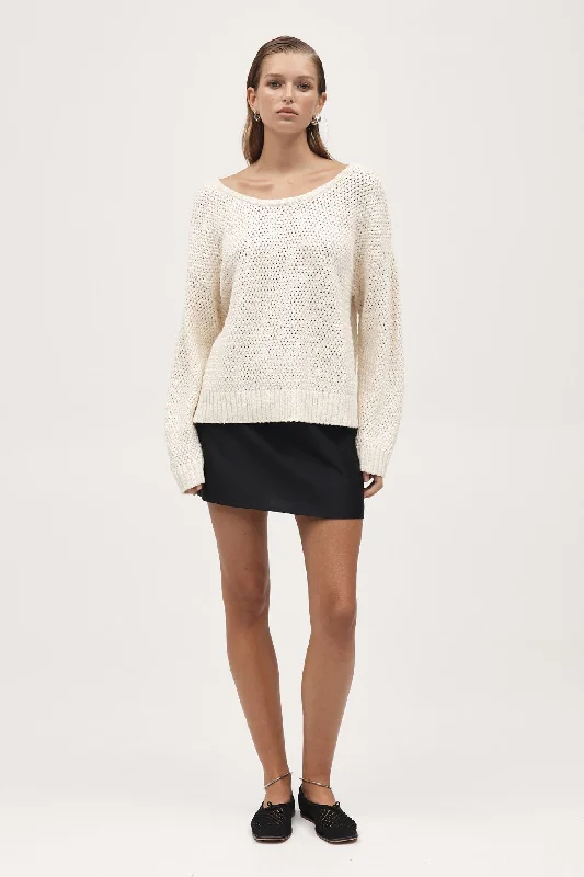 Marle Auguste Jumper - Ivory Modern Contemporary Chic