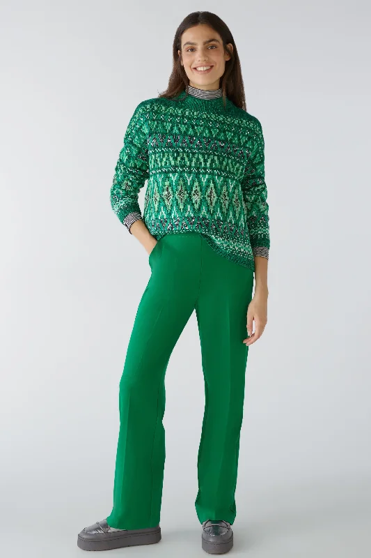 Patterned Jumper Thin Thick Dense