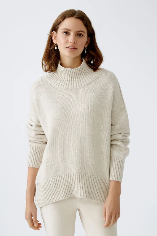 Wool Blend Jumper Elasticated Padded Insulated