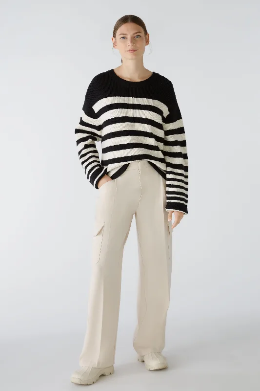 Striped Jumper Fitted Slim Tailored