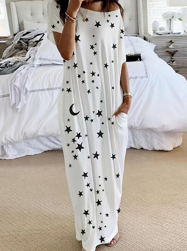Celestial Maxi Dress Fashionable Halter Neck Maxi Dress
