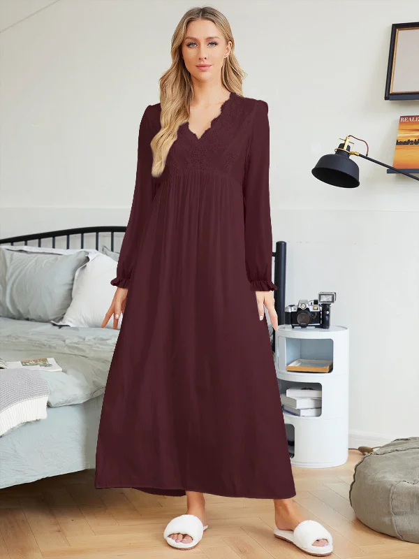 First Bloom Cotton Ruffle Maxi Dress - Rust Comfortable Casual Maxi Dress