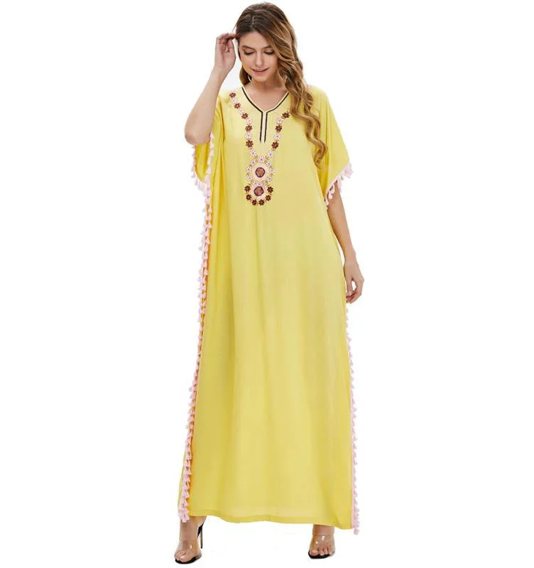 Golden State Embroidered Maxi Dress Chic Sleeveless Maxi Dress