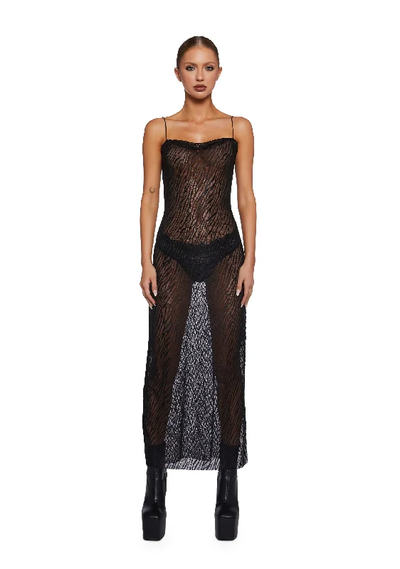 High Stakes Stunner Maxi Dress Fashionable High-Waist Maxi Dress