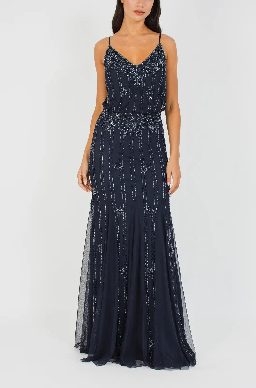 Keeva Navy Bridesmaid Maxi Dress Comfortable Bohemian Maxi Dress