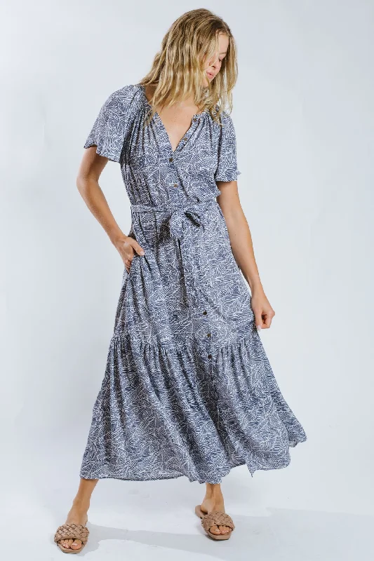 Balaa Belted Maxi Dress Cozy Longline Maxi Dress