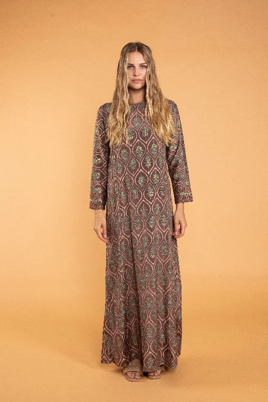 Asmee Scoop Back Maxi Dress Comfortable Bohemian Maxi Dress