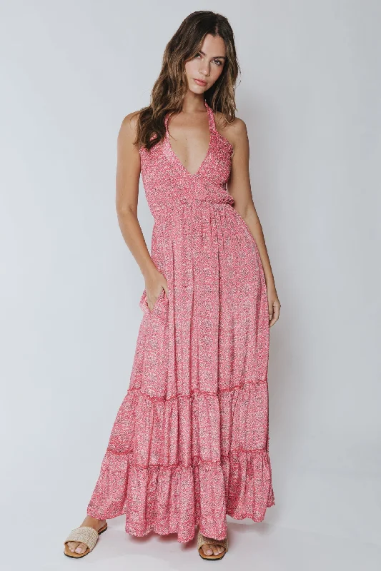 Aarya Halter Maxi Dress Stylish Empire Waist Maxi Dress