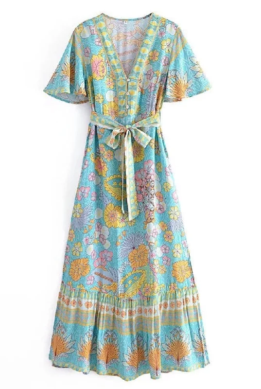 ULUWATU Maxi Dress Comfortable Satin Maxi Dress