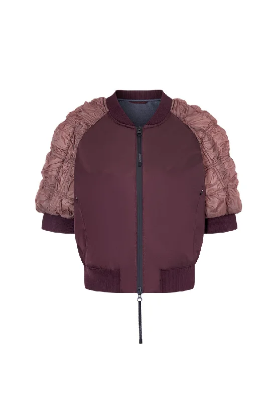 AP Signature Anti-wrinkle Bomber Jacket Zip Front Button Front Snap Front