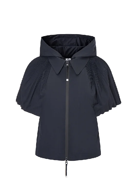 Bianca Essential Water- and Wind-resistant Jacket with Pleated Cape Nylon Jacket Polyester Jacket Spandex Jacket Bianca Essential Water- and Wind-resistant Jacket with Pleated Cape Nylon Jacket Polyester Jacket Spandex Jacket
