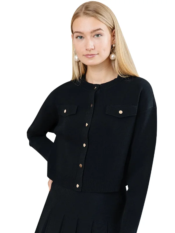 Apparalel Cropped Knit Jacket Denim Jacket Leather Jacket Suede Jacket